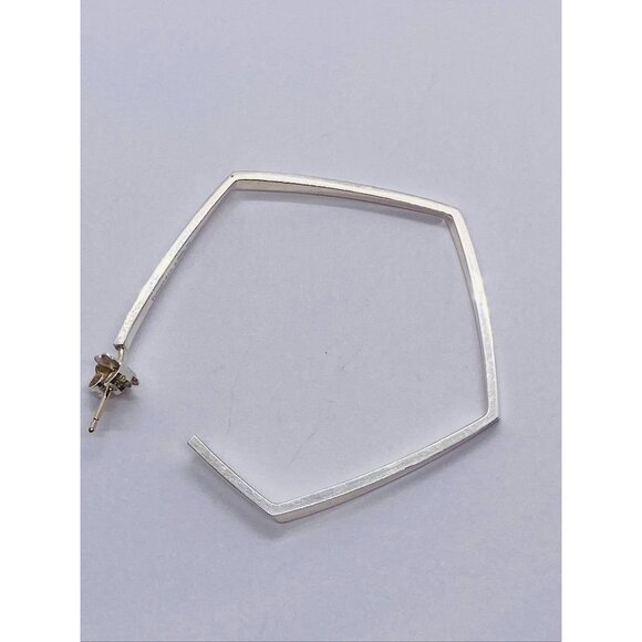 Frank Gehry Tiffany & Co Large Pentagon Hoop Earring 925 Sterling SINGLE